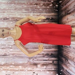NWOT Nanette Lepore Red Slip Dress Size 12